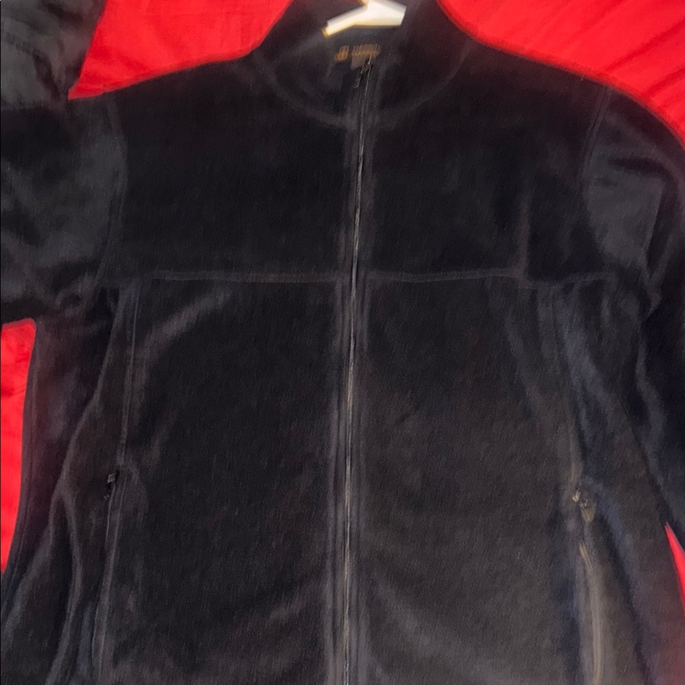 Men's Black Zip-Up Sweater